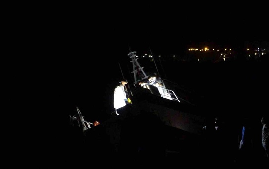 Giresun'da Sahil Güvenlik Botu Kaza Geçirdi