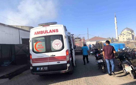İş yerinde tüp patlaması sonrası yangın çıktı