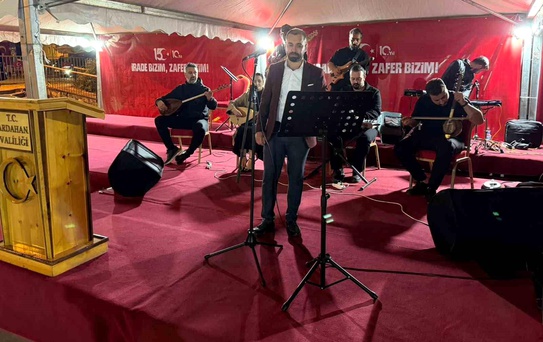 Ardahan'da 15 Temmuz programında kahramanlık türküleriyle duygu dolu anma