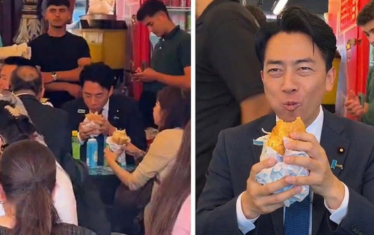 Japonya Savunma Bakanı Koizumi'den İstanbul'da 'uskumru sandviç' paylaşımı