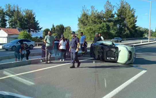 Burdur'da elektrikli araç devrildi: 1 yaralı