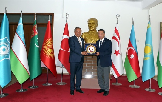 KKTC Dışişleri Bakanı Feyziyev'i Kabul Etti