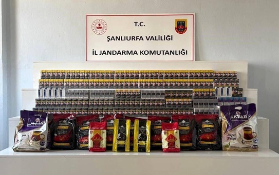 Viranşehir'de Kaçak Çay ve Sigara Ele Geçirildi