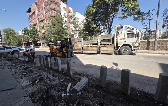 Siverek'te Cadde Düzenlemeleri Devam Ediyor