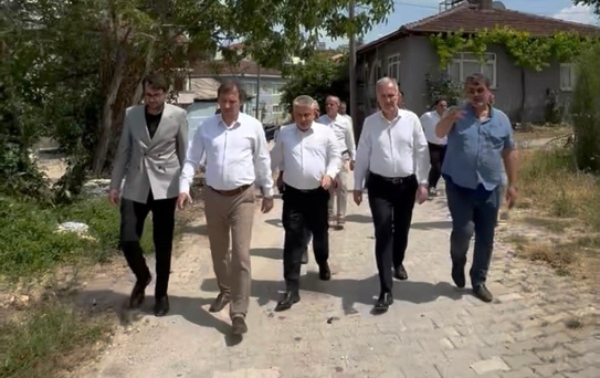 İnegöl Belediyesi kırsalda üst yapı hamlesini sürdürüyor