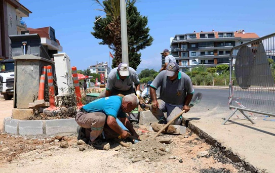 Alanya Kestel Mahallesinde çalışmalar etap etap sürüyor