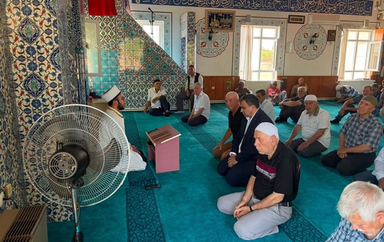 Vize'de şehit için mevlit, okullarda bakım onarım