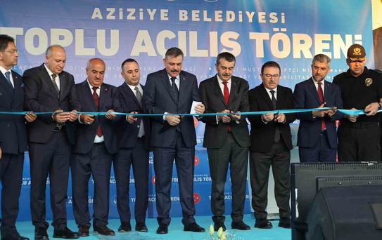 Bakan Çiftçi Aziziye’de toplu açılışlara katıldı