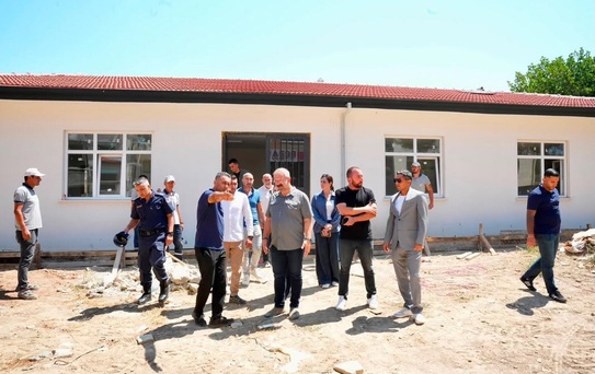 Gömeç’te Karaağaç Mahallesi’nde devlet yatırımları yerinde incelendi