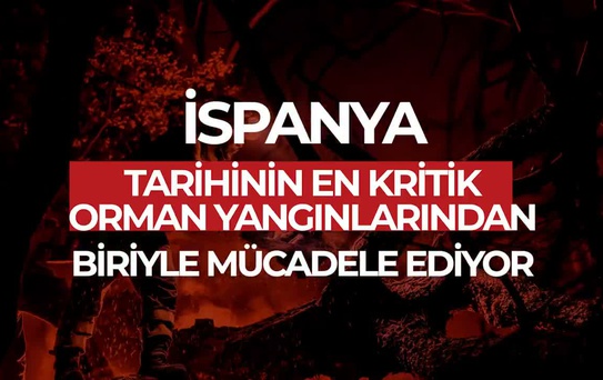 Türk Uçakları İspanya'ya Yangın Destek Gönderdi