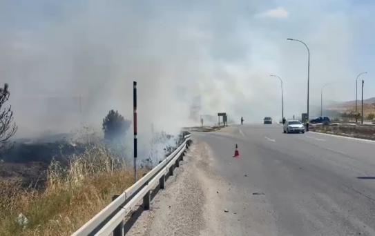 Afyonkarahisar'da Anız Yangını