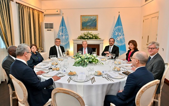 Guterres, KKTC ve GKRY Liderlerini Bir Araya Getirdi