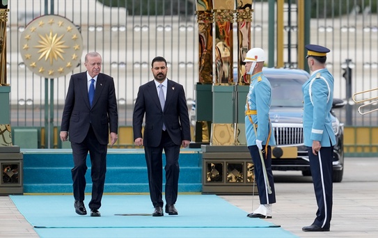 Erdoğan, Irak Başbakanı Zeydi'yi resmi törenle karşıladı