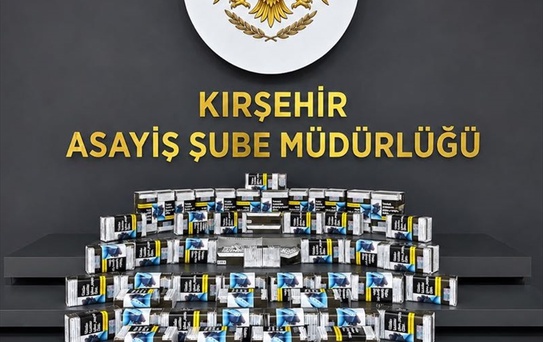 Kırşehir'de 460 Paket Doldurulmuş Makaron Ele Geçirildi