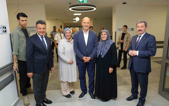Soylu'dan Samsun Şehir Hastanesi'ne Ziyaret