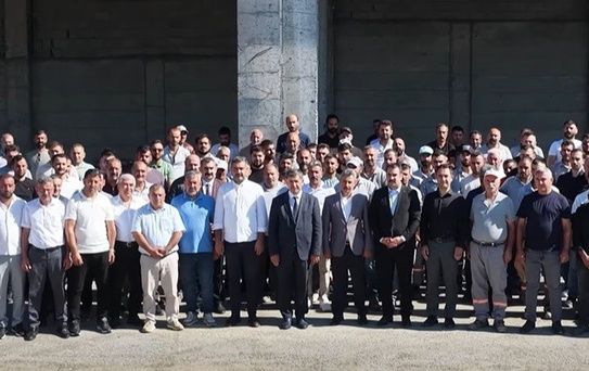 Aksun, Fen İşleri çalışanlarıyla bir araya geldi