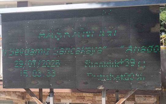 Sarıcakaya'da Sıcaklık 39 Dereceye Ulaştı