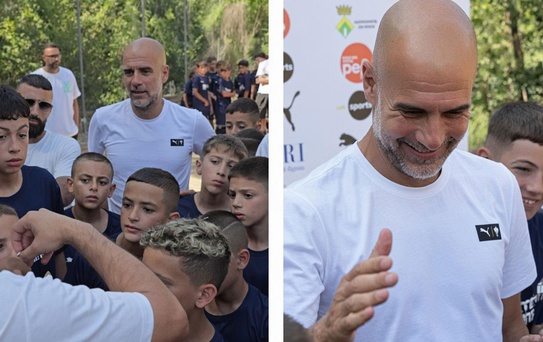 Pep Guardiola'dan Filistinli çocuklara anlamlı destek
