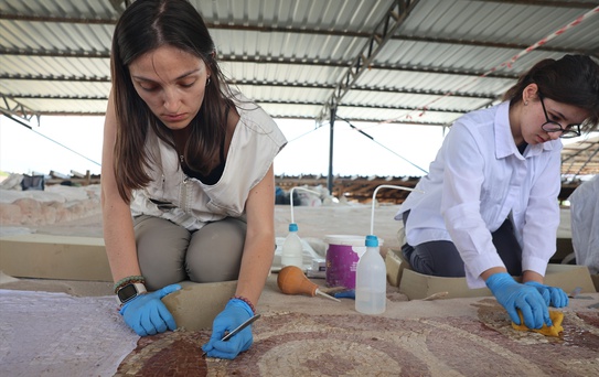 Taşköprü'de Roma Villası Mozaikleri Gün Yüzüne Çıkıyor