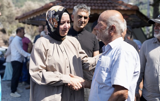 Kaya'dan Yangın Bölgesine Ziyaret