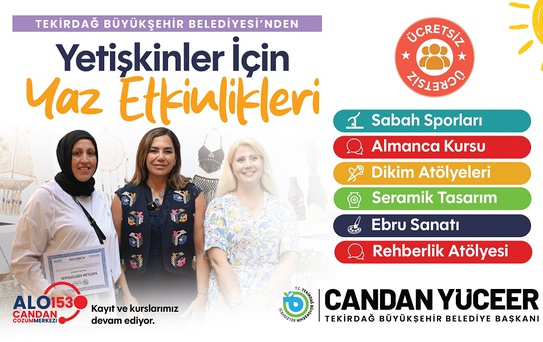Tekirdağ'da yaz, spor ve sanatla dolu geçecek
