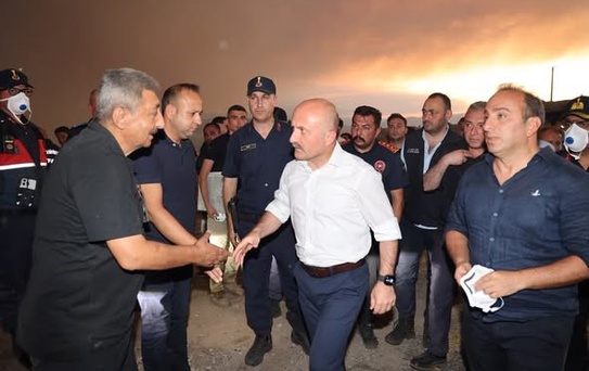 Aydın Valisi Varol yangın bölgesinde incelemelerde bulundu