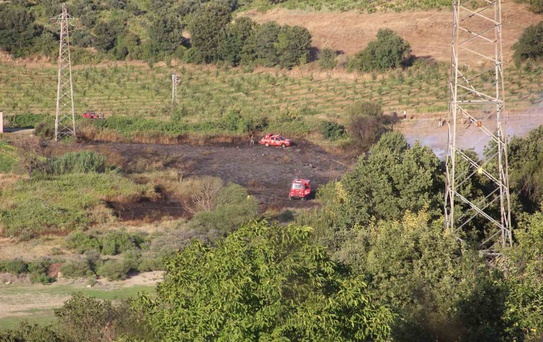 Bayramiç'te Tarım Arazisinde Yangın Kontrol Altına Alındı