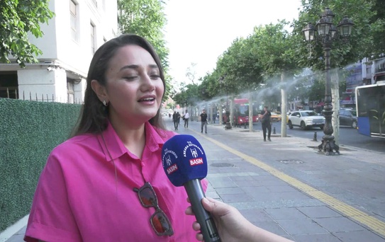 Ankara Büyükşehir Belediyesi'nden bunaltıcı sıcaklara 'su tasarruflu serinletme sistemi'