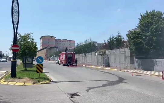 Gebze Adliyesi'nde güneş paneli yangını