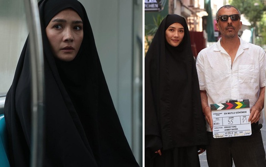 Aybüke Pusat yeni rolü için tesettüre girdi