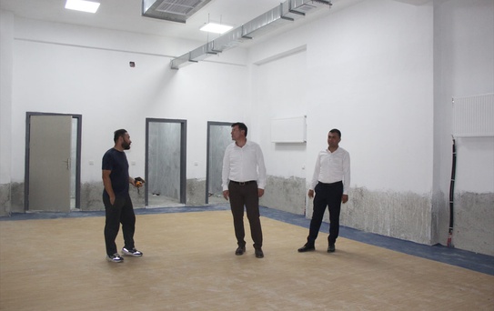Cizre'de Yeni Okul İnşaatı İncelendi