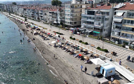 Mudanya’da plajlar ful çekiyor