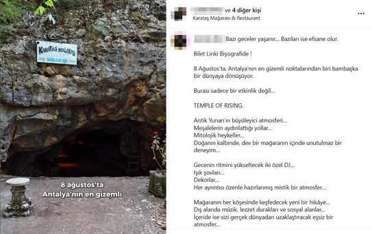Tekno partilerle gündeme gelen Karataş Mağarası'nın koruma grubu yeniden belirleniyor