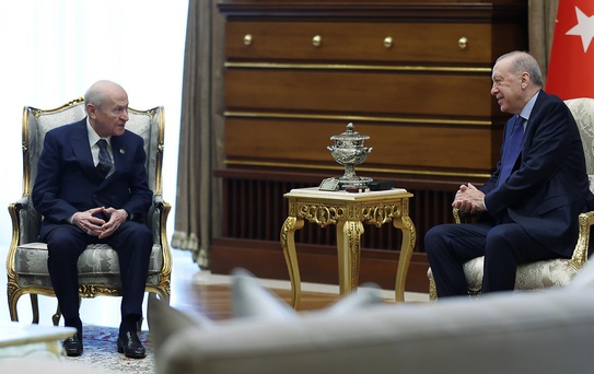 Cumhurbaşkanı Erdoğan, Bahçeli ile görüştü! Masada tek konu vardı