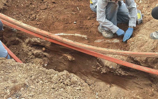 Muğla'da Altyapı Çalışmalarında Mezar Kalıntıları Bulundu