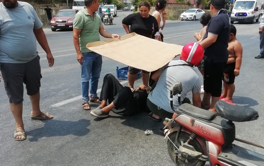 Bozyazı'da Elektrikli Bisiklet Kazası