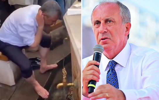 Özgür Özel'in abdest görüntülerine Muharrem İnce'den olay yorum
