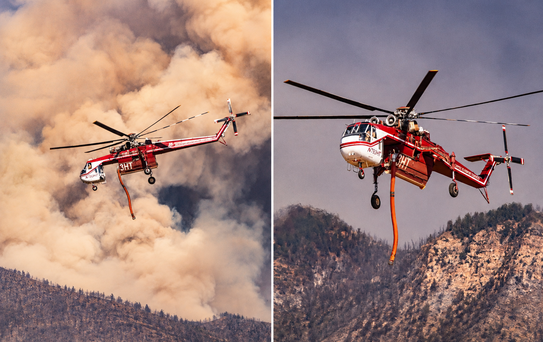 ABD'de orman yangınına müdahale den helikopter düştü, enkaza ulaşılamıyor