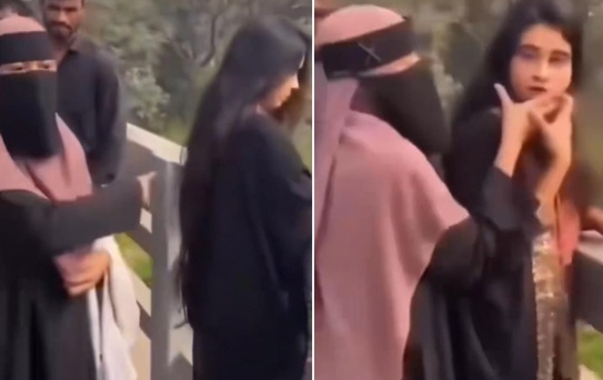 Burka giymeyen genç kadına sokak ortasında müdahale