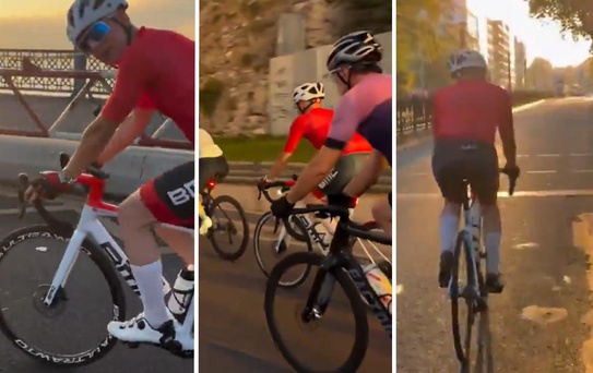 Görevden alınan eski vali Çiçekli İstanbul'da ortaya çıktı, Galata'da pedal çevirdi