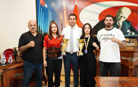 Milli sporculardan Başkan Demirci’ye şampiyonluk ziyareti