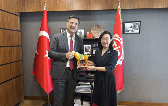 Erkan Baş, Yamin Guo ile Görüştü