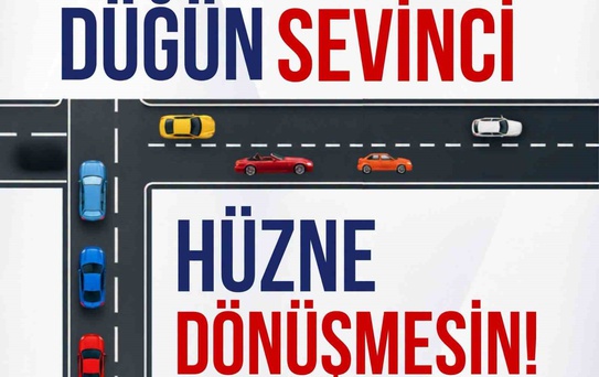 Düğün Konvoylarına Trafik Uyarısı