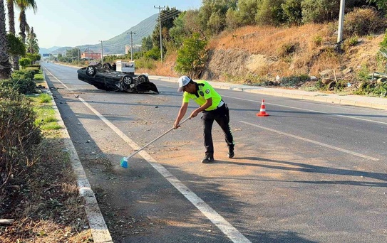 Gazipaşa'da Otomobil Takla Attı: Sürücü Yaralı