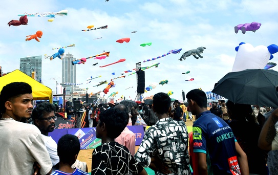 Kolombo'da Uluslararası Uçurtma Festivali