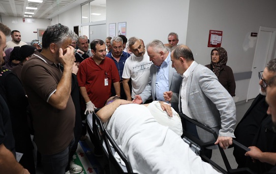 Arı kovanı bakımı yapan belediye başkanı iskeleden düşüp yaralandı