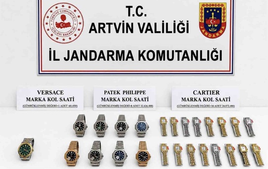 Sarp Sınır Kapısı'nda 56 Milyonluk Kaçak Saatler Ele Geçirildi
