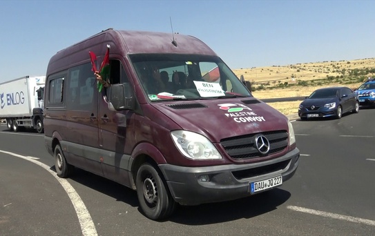 Filistin Konvoyu Habur'a Ulaştı