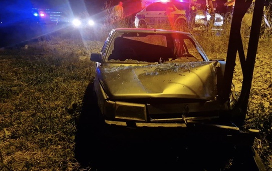 Alaca'da Alkollü Sürücü Tarla Yolculuğu Yaşadı