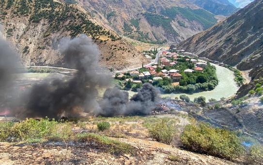 Hakkari'de Jandarma Karakolu'nda Yangın